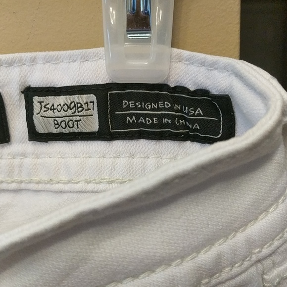 EUC WHITE MISS ME JEANS BOOT CUT SIZE 27 - Picture 6 of 8